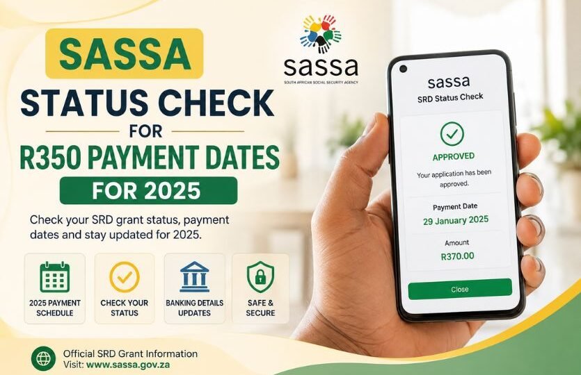 SASSA Status Check for R350 Payment Dates for 2025